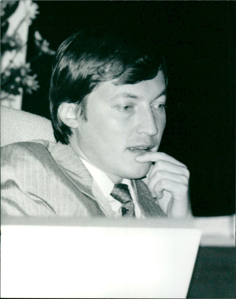 1986 - KARPOV ANATOLY CHESS, LONDON, RUSSIAN - Vintage Photograph