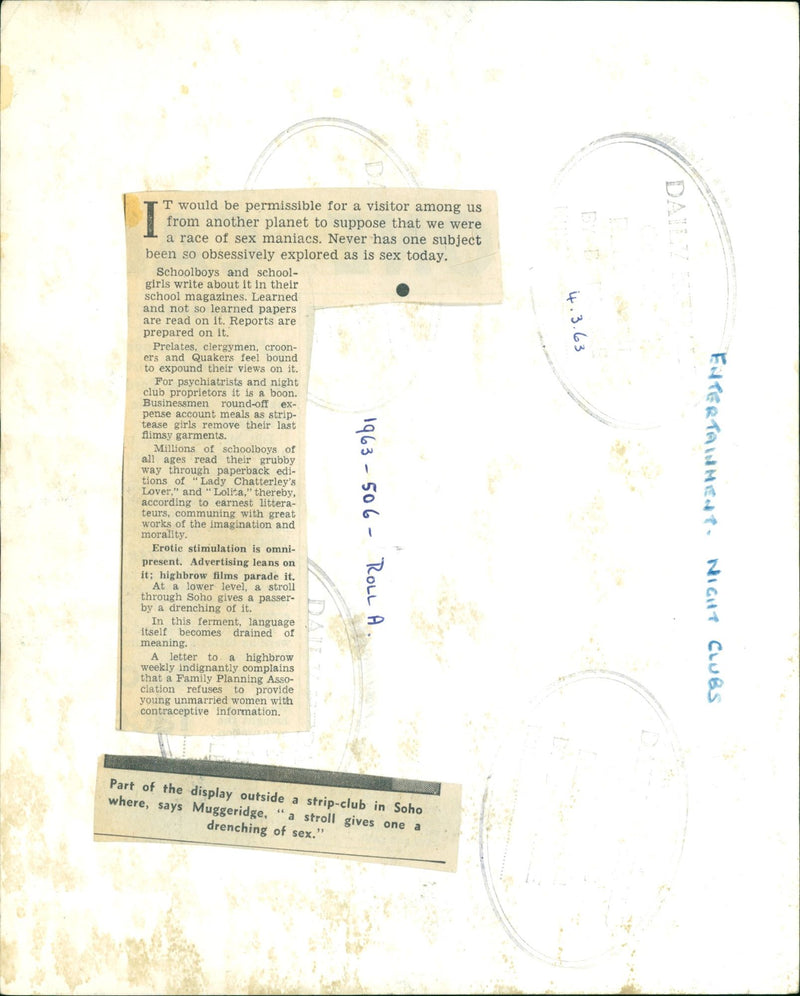 1963 - IONAL LIBRARY VE DN WOULD VC VOI VI, FILM, - Vintage Photograph