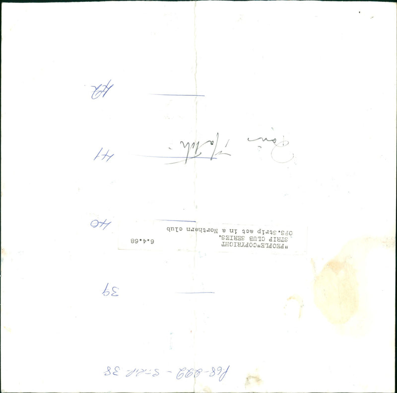 IONAL LIBRARY VE DN - PEOPLE STRIL, FILM - Vintage Photograph