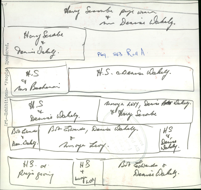 ALANY WERNEN PROGE SECOMBE DENISE, MARY, BOB, FILM - Vintage Photograph