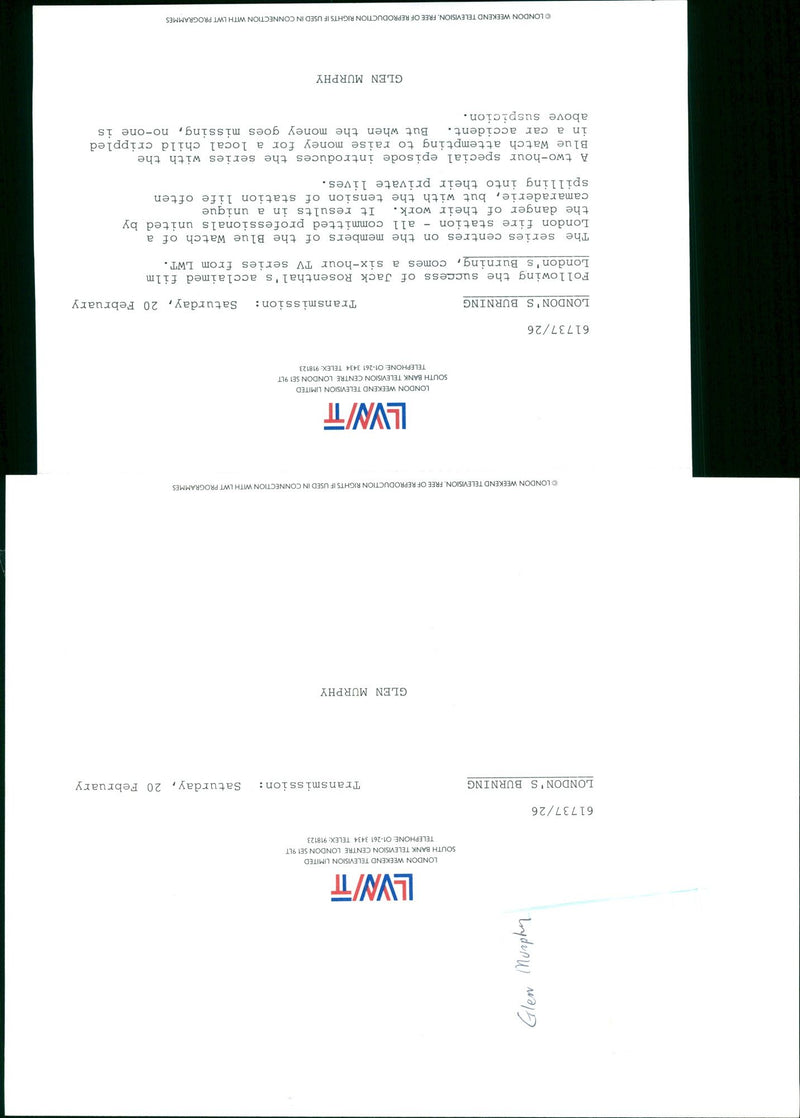 MURPHY GLEN ACTOV - LVN JACK, LONDON, FILM, CAR - Vintage Photograph