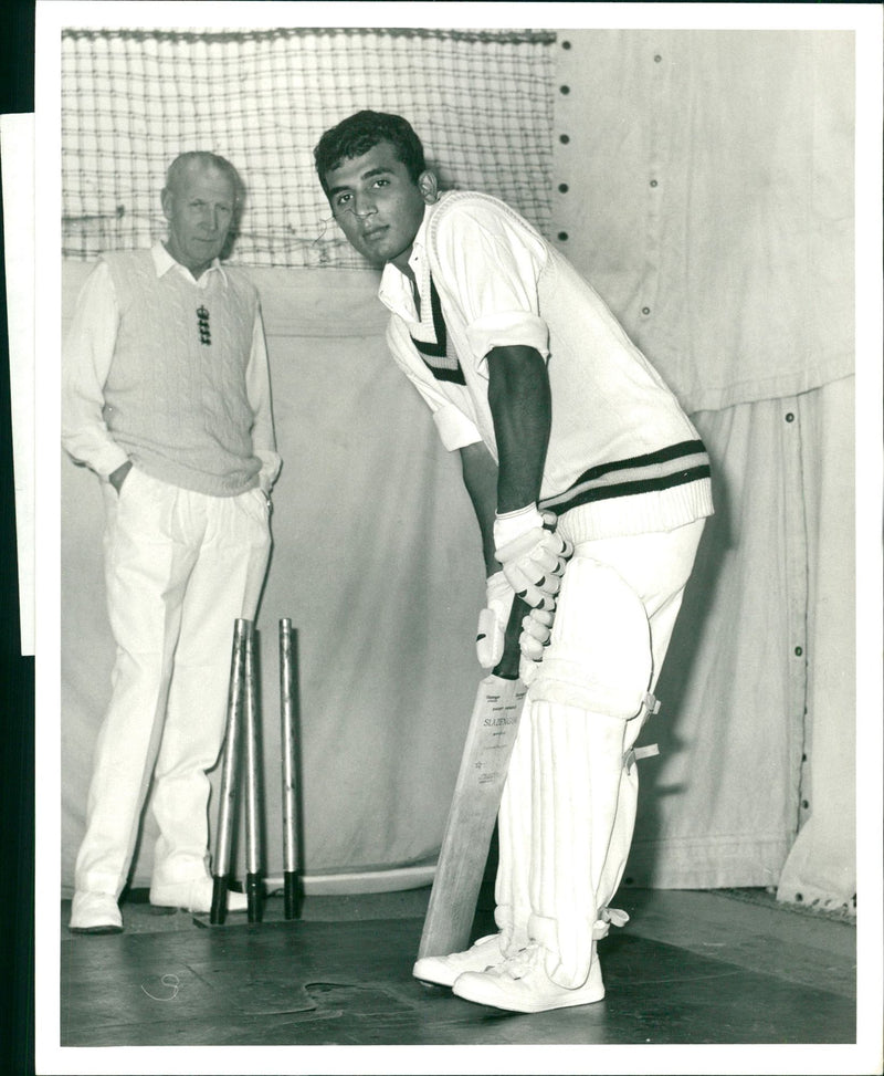 1971 - GAVASAKAR SUNIL CRICKET INDIA TEAM HAVE INDIAN TOURING, ENGLAND, FIRST - Vintage Photograph