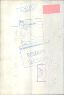 1913 - FOLDER RECEIVED DEAD, MOVIE, FILM - Vintage Photograph