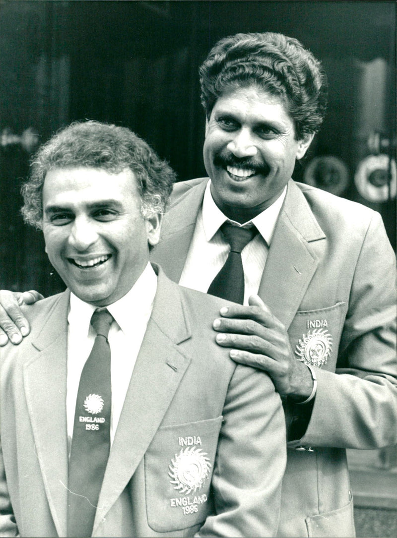 1986 - GAVASAKAR SUNIL CRICKET INDIA LONDON PAD, ENGLAND, PRESS - Vintage Photograph