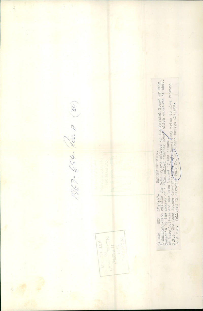 COX ANTHONY FILM DIRECTIE - ROU AND TIM, BRITISH - Vintage Photograph