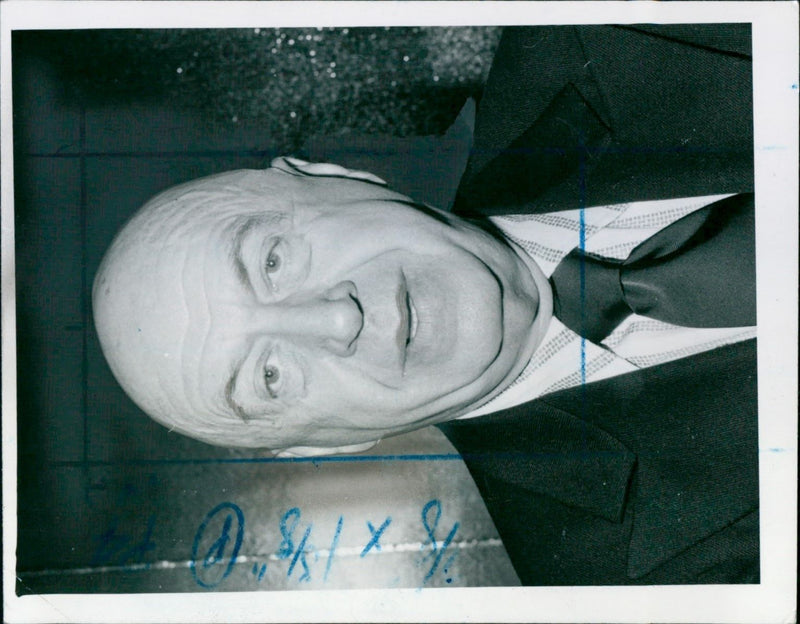 1972 - PREMINGER OTTO FILM PRODUCER TAMOUS PRENINGER, PRESS, LONDON - Vintage Photograph