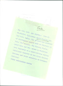 1987 - URTW FILM PROD FILE PAP MAY, BRITISH, WIFE - Vintage Photograph