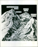 NEPAL EVERED MOUNT - CABLE FROM PICTURE DE WILLIAM S., AMERICAN, II, EXPEDITION - Vintage Photograph