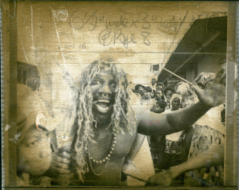 1974 - TRINIDAD MAR PEOPLE, BLACK, S - Vintage Photograph