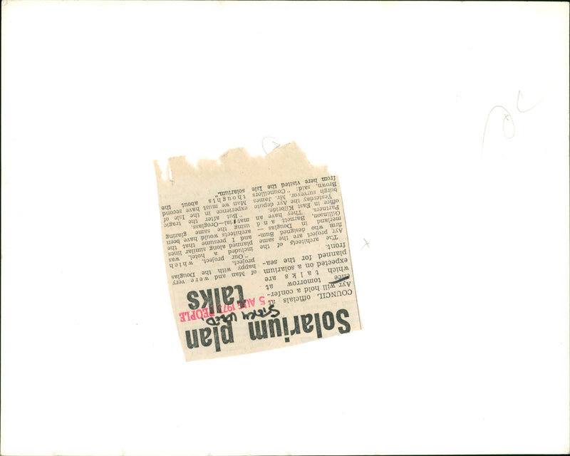 PLAN SOLARIUM TALKS SIOEN, MODEL, DAVID, JAMES - Vintage Photograph