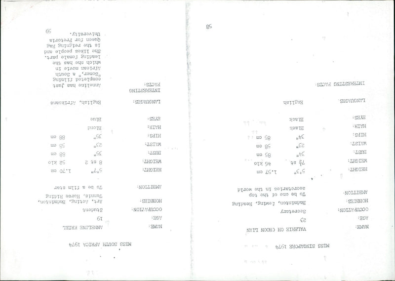 1974 - BEAUTY CAMPS VALLE EUNICE VALERIE, MOVIE, QUEEN, FILM - Vintage Photograph