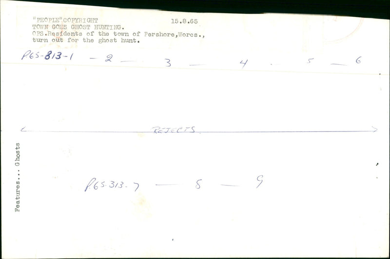 OSTS HAUNTE HOUSES ETC - TOWN GOES COPYRIGHT PEOPLE, LA, FILM - Vintage Photograph