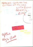 CLOTHING MISC - GETS FRANKIE THE MM, BIKINI - Vintage Photograph