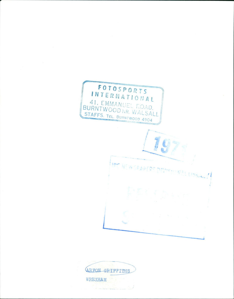 GRIFFITHS ARFON FOOTBALL CREWE ALEX HEXVERTER MANAGER - EMMANUEL FOTO - Vintage Photograph