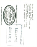 1985 - RADIO T V PROG NAMED LA LM MARTIN SUE PAMELA ACTRESS, LONDON, FILM - Vintage Photograph