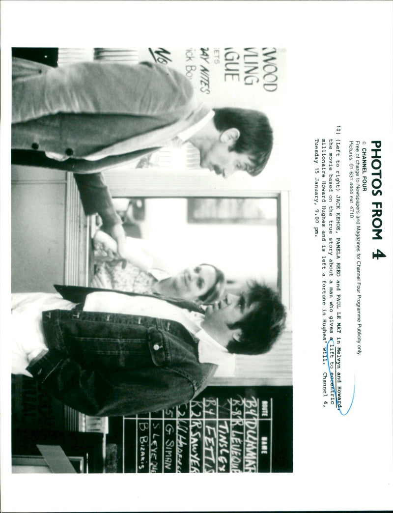 RADIO T V PROG THE CHARMER - C200 HUGHES KAR SAWYER PAMELA REED HOWARD, MOVIE - Vintage Photograph