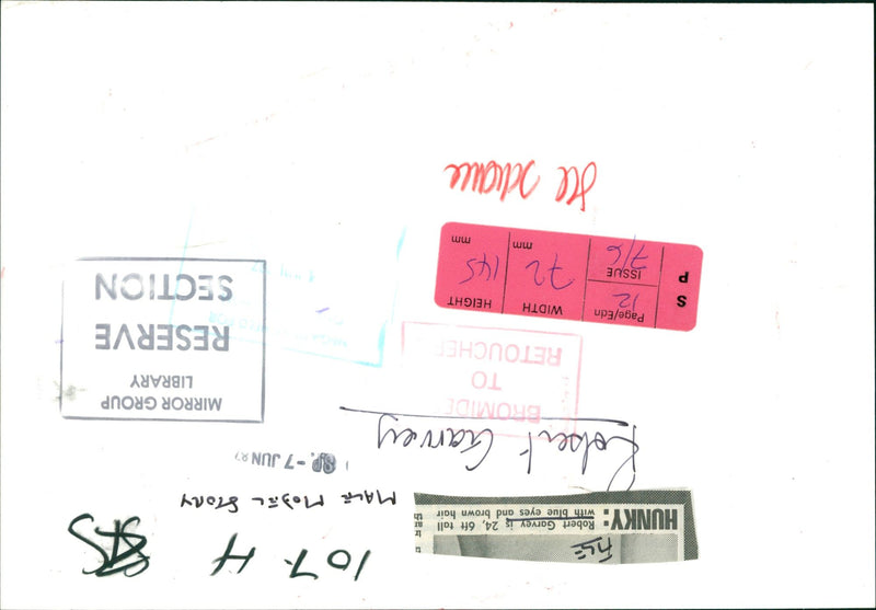 GARVEY ROBERT MALE MODEL - SES IFLE 107H - Vintage Photograph