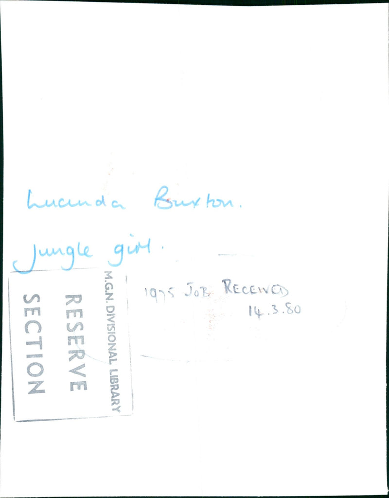 1980 LUCINDA FILM - Vintage Photograph