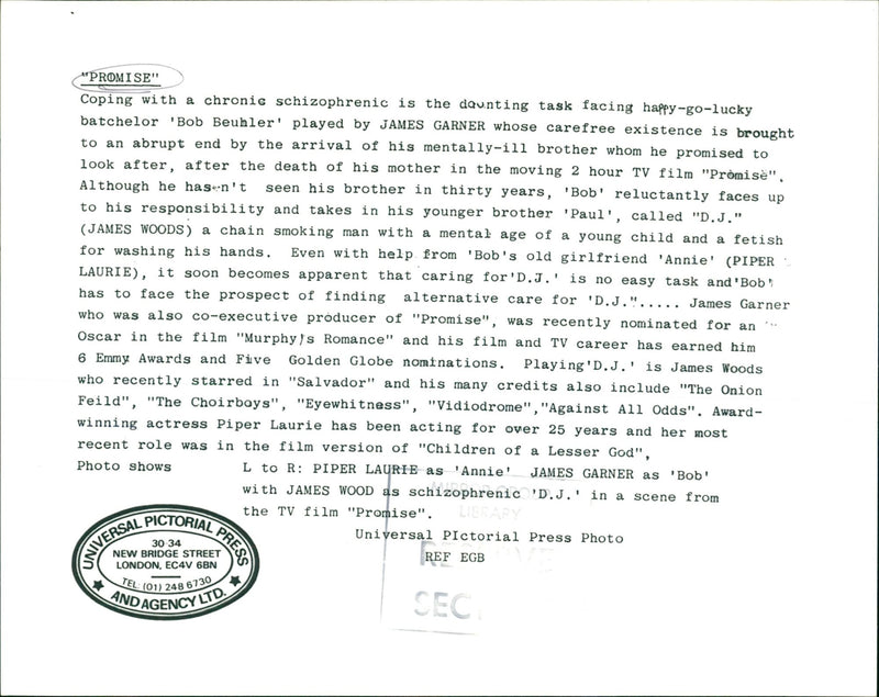 PAUL ACTRESS FILM PRESS DEATH - Vintage Photograph