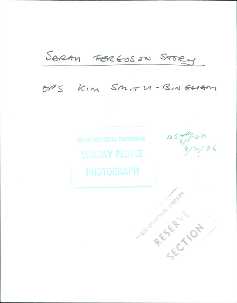 BINGHAM NM SMITH EX BOYFRIEND A FERTUSON - SARAM KIM STORY FEREOSON, PHOTOGRAPH - Vintage Photograph