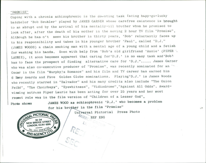 PAUL ACTRESS FILM PRESS DEATH - Vintage Photograph