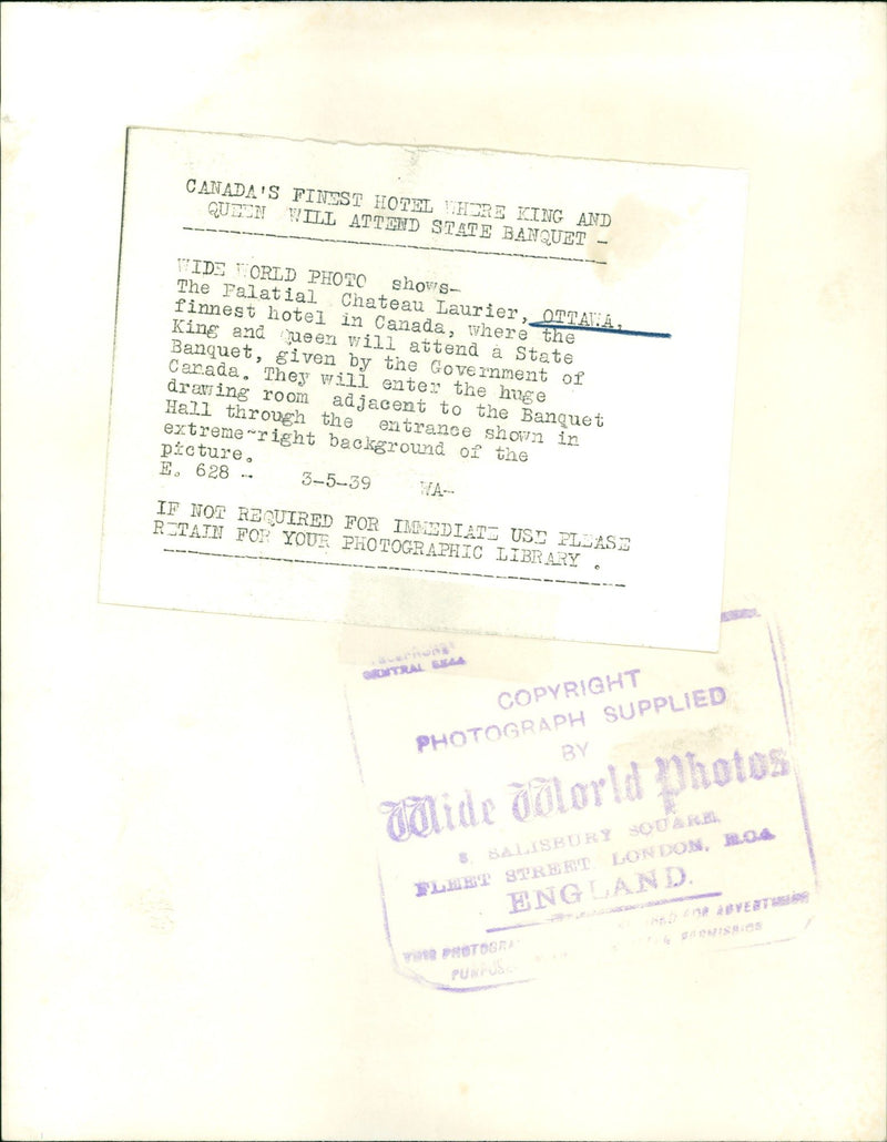 CITANA CHYSTAL CITY OF CONDA - CANADAS HIRE HOTEL FINEST QUTON, KING, QUEEN - Vintage Photograph
