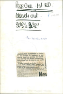 1970 - BLEACH PAGE, US, WRITER - Vintage Photograph