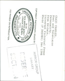 1986 - CHARLES CRAIG CULT POTT AND POET, LONDON, BRITAIN - Vintage Photograph