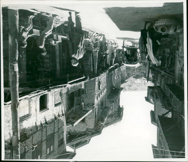 INDIA KASHMIR - SCENE STREET SRINAGAR - Vintage Photograph