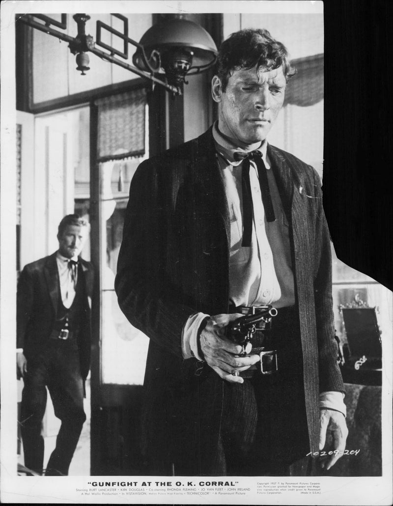 LANCASTER BURT FILMS - AND DOUGLAS LEFT KIRK, JOHN - Vintage Photograph