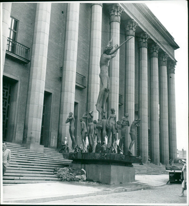 1956 - SWEDEN TOWNS STOCKHOLM VIEWS JUNE GREAVES, CONCERT - Vintage Photograph