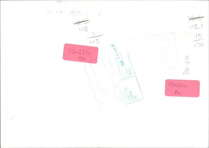 MEDCALF LYNN WOMAR PRONTST OVER COMMERCIAL ADVERTS - LIS NOTION, FILM - Vintage Photograph