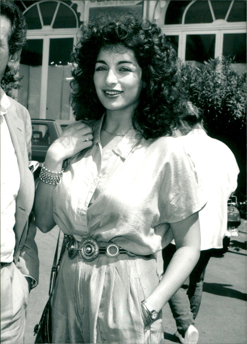 1986 - GEREKOU ANGELA GREEK ACTIES AND ACTRESS, LONDON, FILM - Vintage Photograph