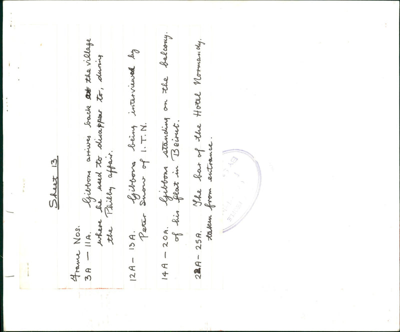 GIBBONS HARRY SCOTT DOUBLE AGENT - NOS FRAME SHEET PHILBY, TAKEN, FILM - Vintage Photograph