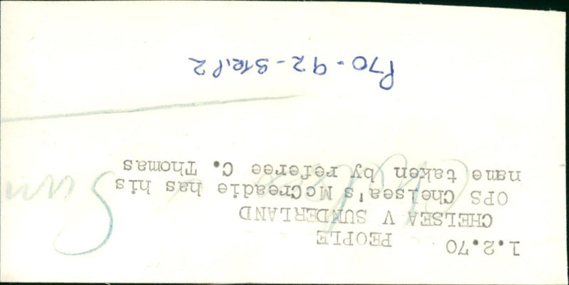 M CREADIE EDDIE FOOTBALL MANAGER EX CHELSEA F C - PEOPLE MARIE, TAKEN, FILM - Vintage Photograph