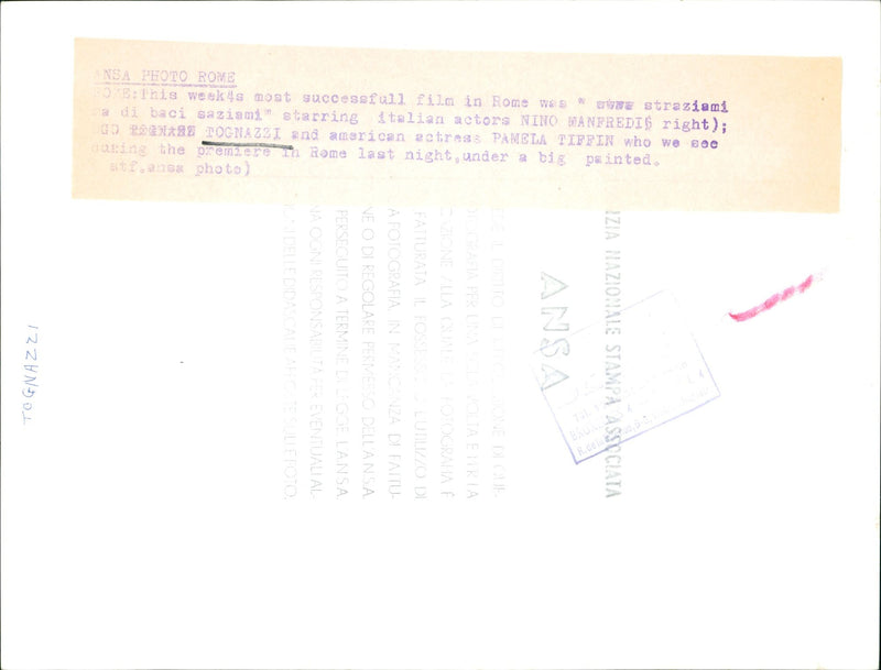 Italian film "Straziami a di baci saziami" - Vintage Photograph