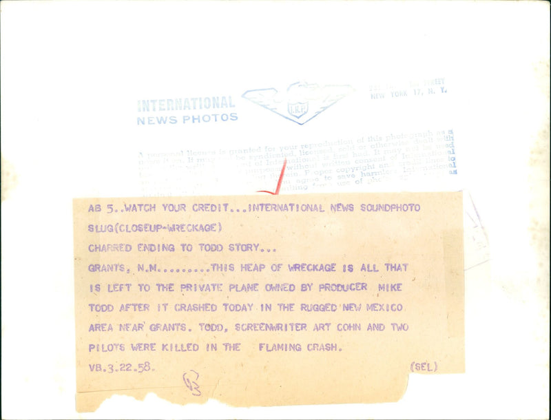 Mike Todd - Vintage Photograph