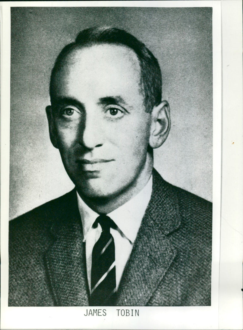 James Tobin economy nobel prize winner - Vintage Photograph