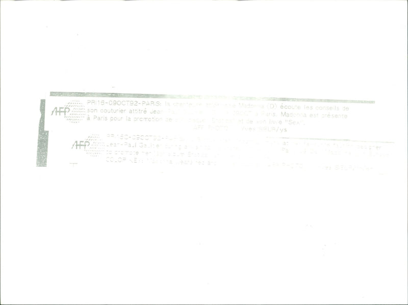 Singer and actress Madonna - Vintage Photograph