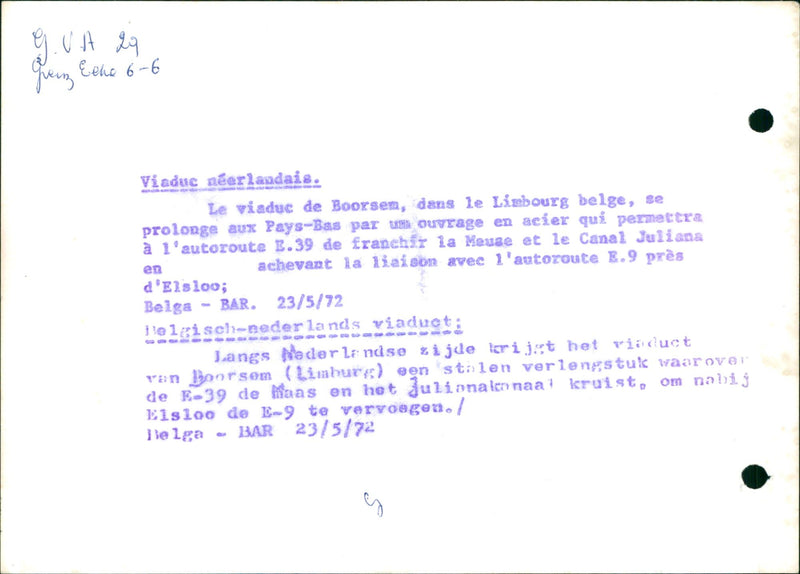 1972 PROLONGE PAYS OUVRAGE BAS JULIANA RIADUCT FRANCIR WHICH ROYAL CONCERT - Vintage Photograph