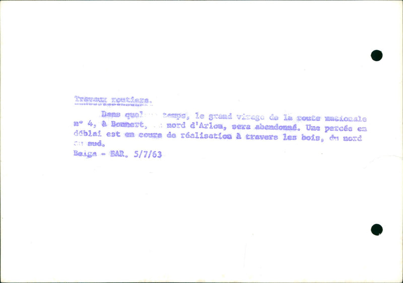 BOOMEST SECA ACTUELE DALOA LES SUDA ROUTE EST DANS TRAVERS PESC MOVIE GRAND - Vintage Photograph