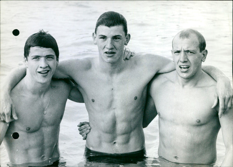 Belgian swimming championships in Western - Vintage Photograph