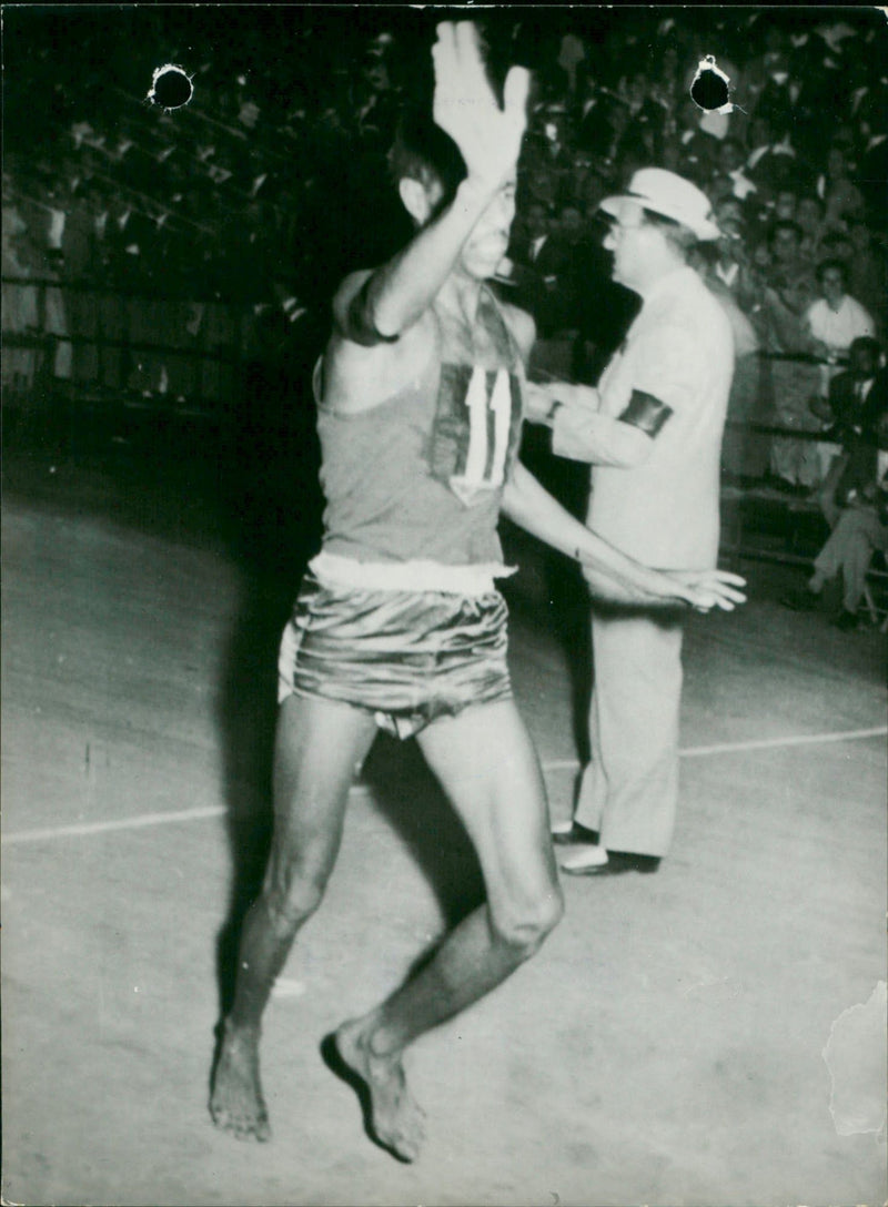 SAMEDI LES MARATHON VOICI OLYMPIQUE LETHIOPIEN COURSE BELINO FRS ABE - Vintage Photograph