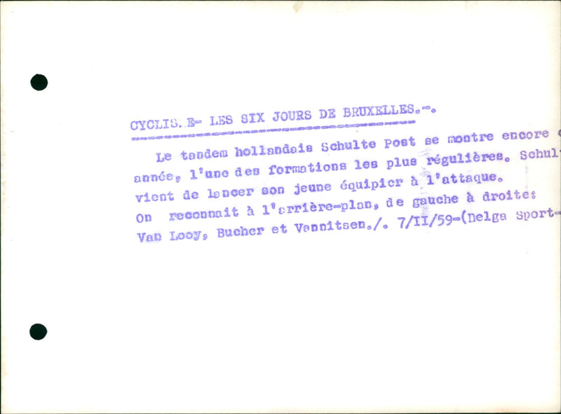 NOVEMBRE LARRIERE RECONNAIT DES PLUS EQUIPER JEUNE MONTRA SCHULTE LOOY VENN - Vintage Photograph