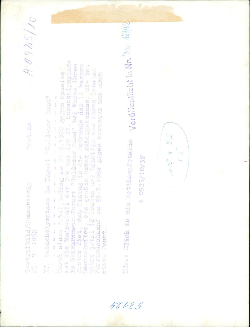 CHESS CODEC SESEK WETTKAMPOTESTA VEROIFENTLICHT SESK - Vintage Photograph
