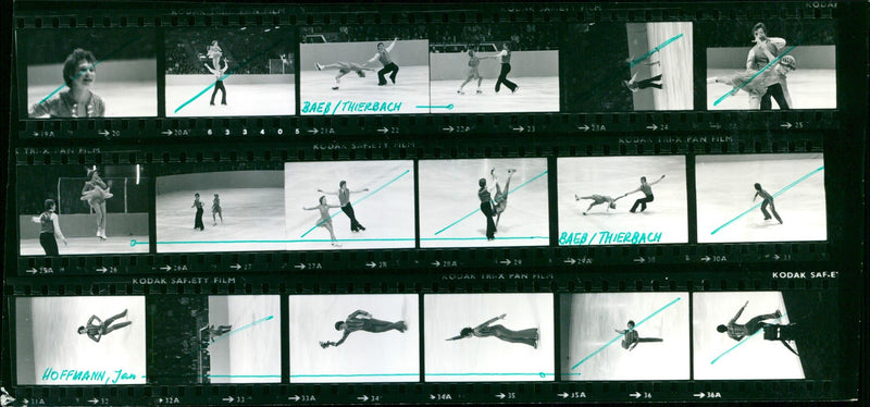 SCHAULAUFEN BERLIN KODAL BAEB THIERBACH MODA PAN FILM TRA - Vintage Photograph