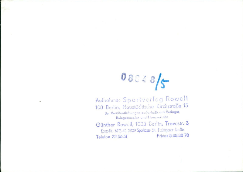 FILM SHOT BERLIN PUBLISHED PUBLIS - Vintage Photograph