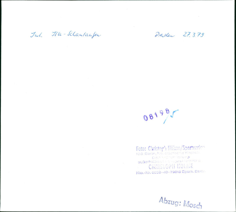 1979 SCHAULAUTEN KODAK SAFETY FILM TRI PAN ROBIN COUSSINS KOD - Vintage Photograph