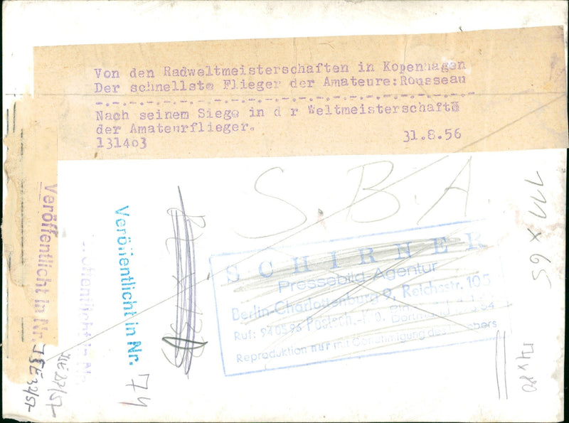 DEPARTMENT ZENTRALBILD DOWN BERLIN MOLLSTRAE PHONE CUSTOMER OFFICE RECHNUNG - Vintage Photograph