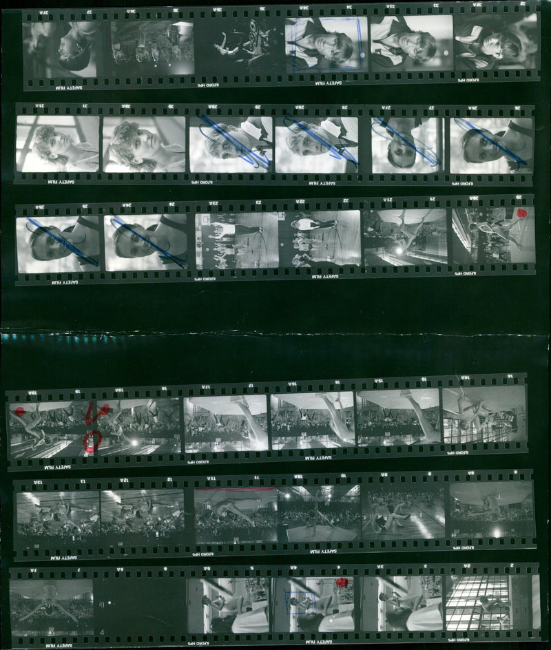 1983 GYMNASTICS YOUVE NEVER DONE YOURE PROBABLY NOT DOING PRESS FILM - Vintage Photograph